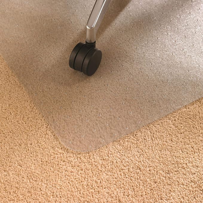 Floortex® Advantagemat® Vinyl Lipped Chair Mat for Carpets up to 1/4" - 45" x 53"