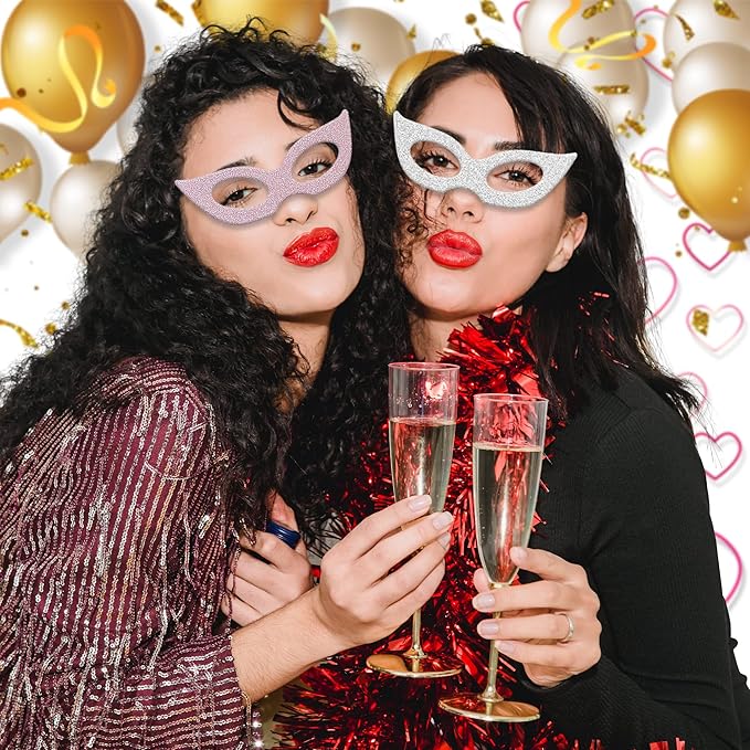 24 Sheets Pink Glitter Cardstock Paper, A4 Premium Sparkly Paper for Scrapbook, DIY Projects, Party Decoration, Gift Box Wrapping 250GSM/92lb