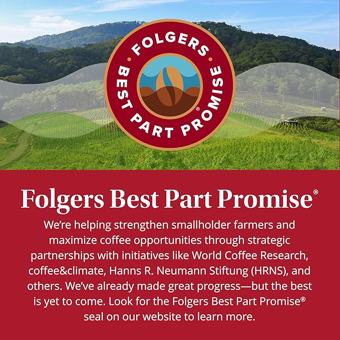 Folgers Classic Decaf Coffee, Keurig K-Cup Pods, 10 Count Box (Pack of 6)