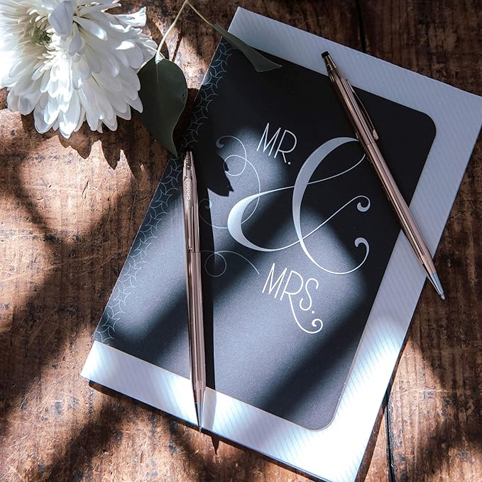 Cross Classic Century Refillable Ballpoint Pen Presented in a Luxury Gift Box - Medium Point, Black Ink, Black & Chrome