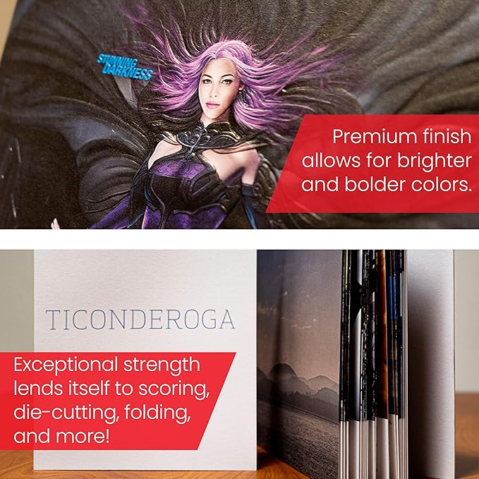 Accent Opaque 18” x 12” White Cardstock Paper, 120lb, 325gsm – 500 Sheets (4 Reams) – Premium Smooth Extremely Heavy Cardstock, Printer Paper for Ink Heavy Invitations, Cards, Menus, Images – 189030C