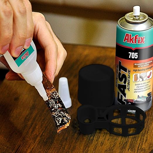Akfix 705 Spray Adhesive Activator - Cyanoacrylate Super Glue Accelerator Spray for Plastic, Metal, Wood & PVC, CA Glue Activator - Only Activator | 6.76 fl oz 2 Pack