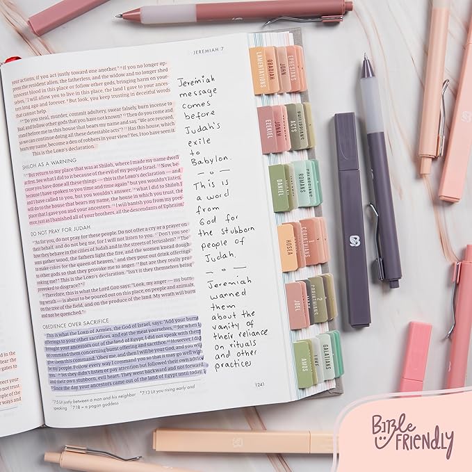 BLIEVE Aesthetic Highlighters and Gel Pens And Soft Tip, No Bleed Dry Fast Easy to Hold, for Bible Journaling Planner Notes School Office Supplies (Morandi)