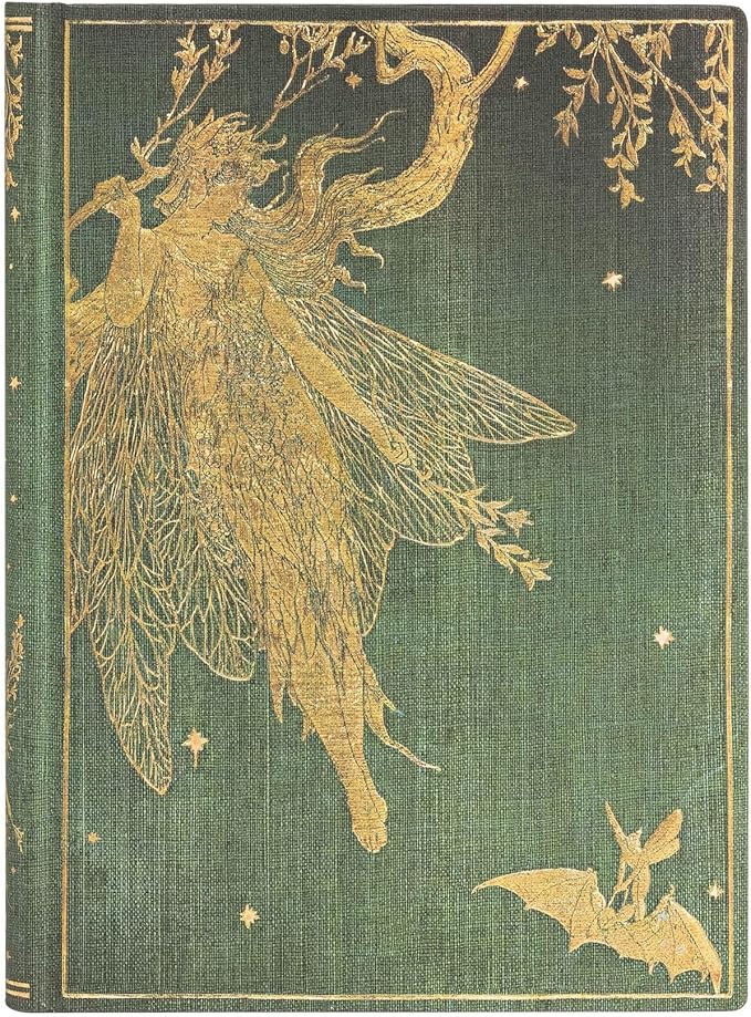 Olive Fairy Midi Lined Hardcover Journal, 144pg, 120GSM by Paperblanks (Lang's Fairy Books)