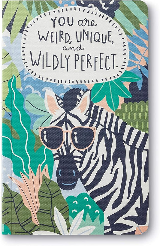 Compendium Softcover Journal - You Are Weird, Unique, and Wildly Perfect. – A Write Now Journal with 128 Lined Pages, 5″W x 8″H