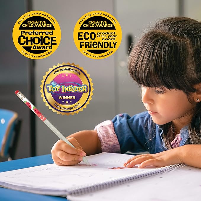 Scentco Sweetheart Smencils (2 Pack) - HB #2 Scented Pencils, 5 Count, Stocking Stuffer, Gifts for Kids, School Supplies, Classroom Rewards