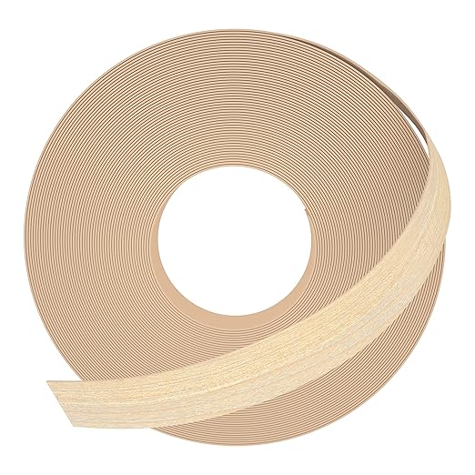 GSCIT Club Red Oak Edge Banding, 3/4 inch x 500ft roll of Veneer Edge Banding Preglued Flexible, Wood Tape Banding for Cabinet Repair Plywood