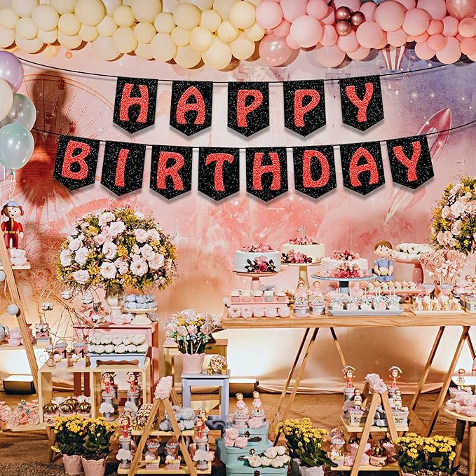 24 Sheets Red Glitter Cardstock Paper, A4 Premium Sparkly Paper for Scrapbook, DIY Projects, Party Decoration, Gift Box Wrapping 250GSM/92lb