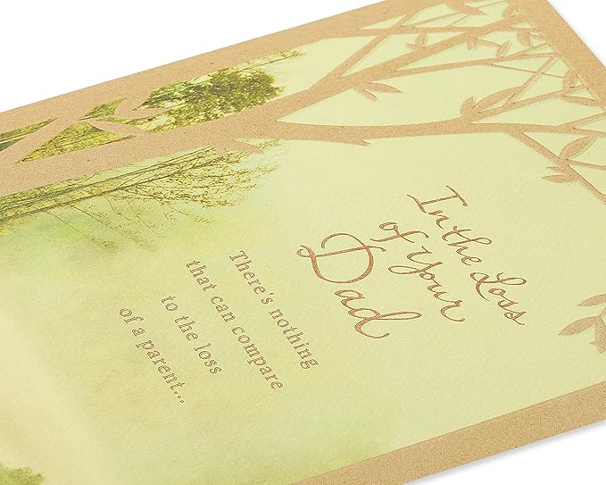 American Greetings Sympathy Card for Loss of Father (Trees)