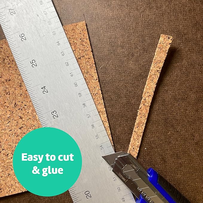 Flipside Products Cork Roll 4' x 6' x 3MM - DIY Bulletin Board, Wall Accent, Décor, Soundproofing, Cork Board Roll, Push Pin Display, Home, School, Office - Environmentally Friendly, Self-Healing