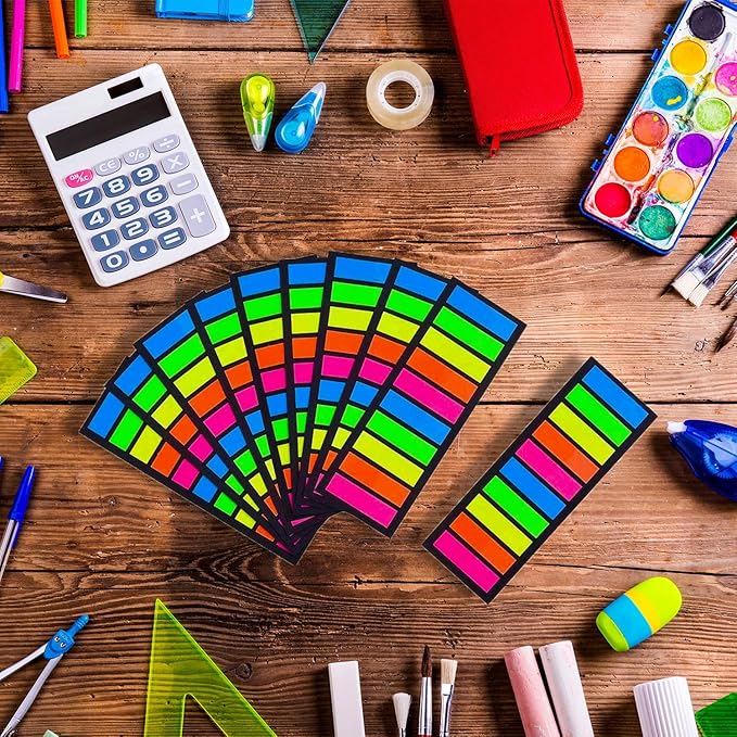 2000 Pieces Sticky Tabs, Colored Sticky Note Index Tabs, Page Markers Flags for Book Markers, Book Annotation Tabs