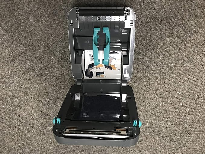 Zebra GX420d Ethernet Printer GX42-202410-000 W/New Adapter, Power, USB Cables & Print (Renewed)