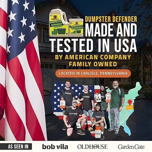 BEEST Dumpster Defender - 1.5lbs Outdoor Trash Can Deodorizer & Liquid Waste Absorber (Made in USA) Biodegradable Trash Can Odor Eliminator - Powerful Garbage Deodorizer for Always-Fresh Bins - 7 Cups