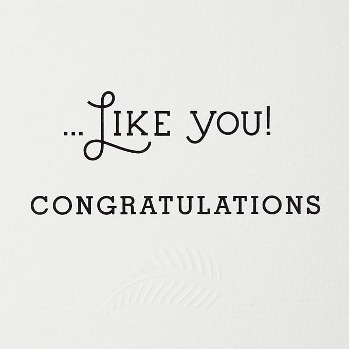 Hallmark Congratulations Card or Graduation Card (Fern Pattern)