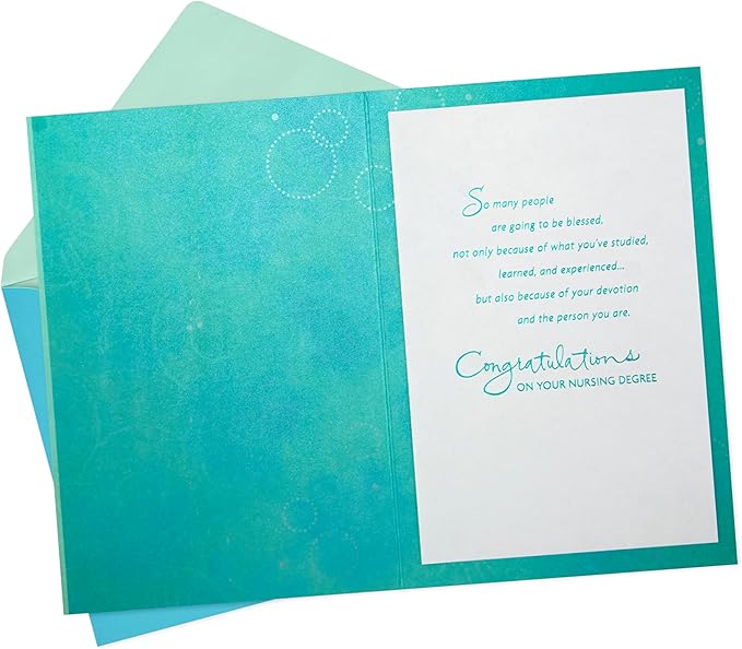 Hallmark Nurse Graduation Card (Nurses Make a Difference) for RN, LPN, Travel Nurse, Healthcare Worker