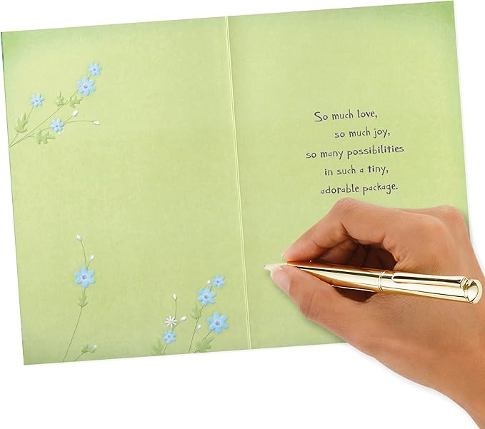 Hallmark Baby Shower Card for New Parents (Animals in the Woods) Welcome New Baby, Congratulations, Gender Reveal