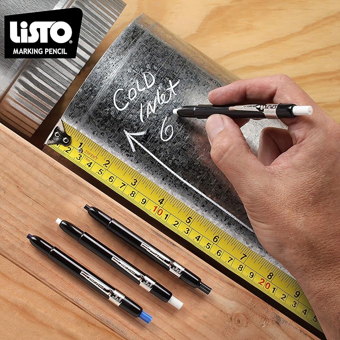 Listo 1620 BLACK COLOR - China Markers/Grease Pencils/China Marking/Pencils/Wax Pencils - Made in USA (48)