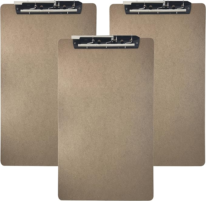 Trade Quest Ledger Size Clipboard Lever Hinge Clip 19.5'' x 11.6'' (Pack of 3)